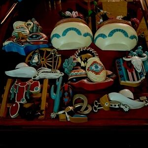 Home interior south western theme 9 pieces .